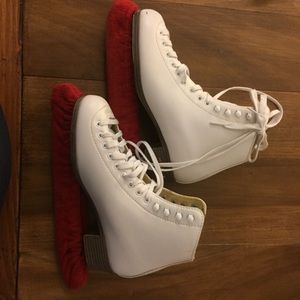 Riedell white figure skates size 8
